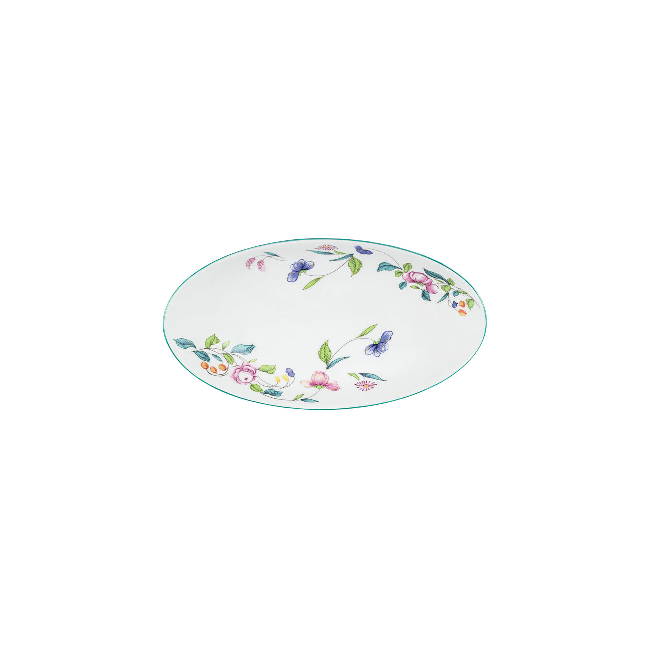 Florence plat 20cm - Maison porcel  | Porcelaine