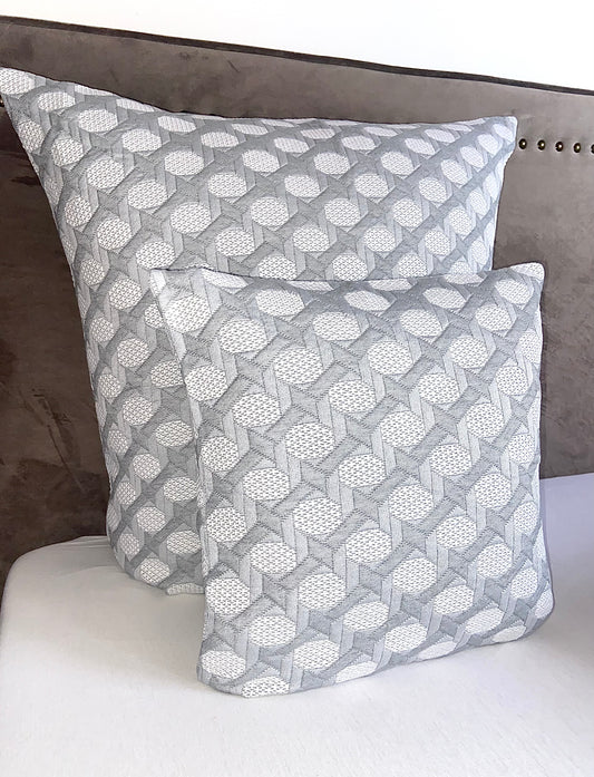 Dominique gray cushion