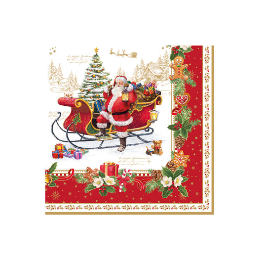 Paquet de 20 serviettes en papier CHRISTMAS MEMORIES