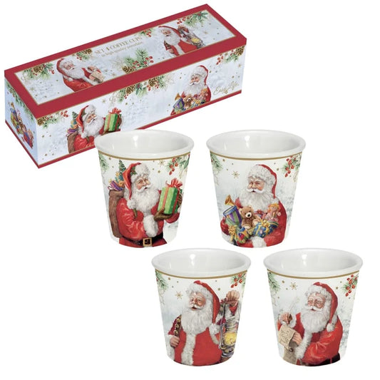 Santa coffret 4 tasses expresso