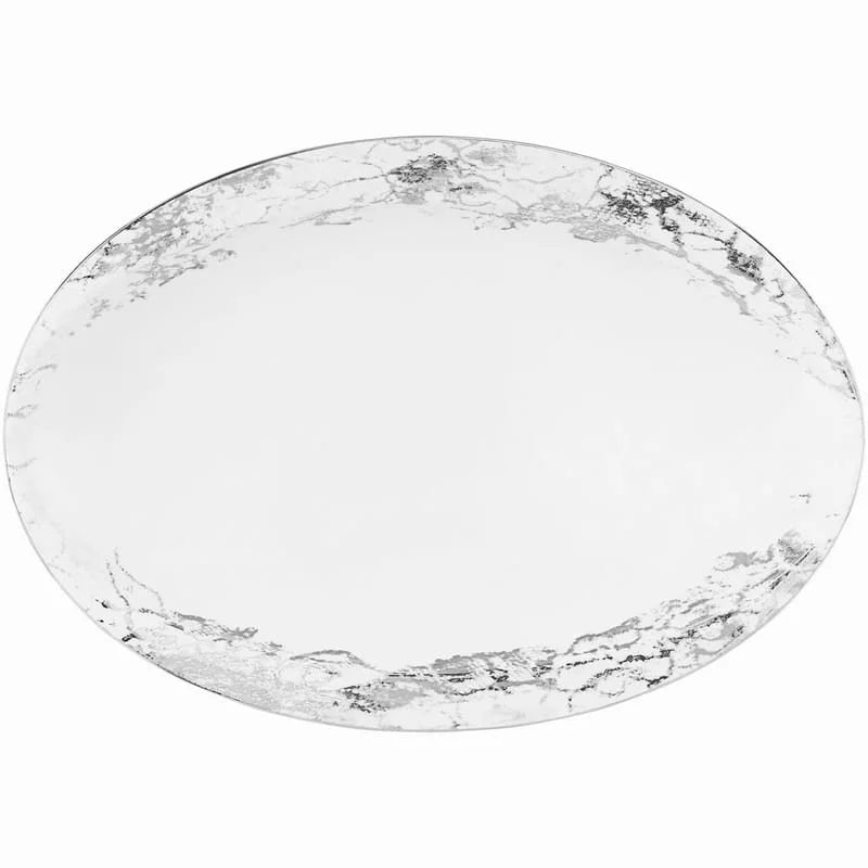 Belle époque argent plat 40cm