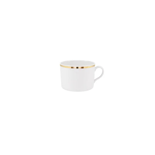 Gold tasse à thé 23cl - Maison porcel  | Porcelaine