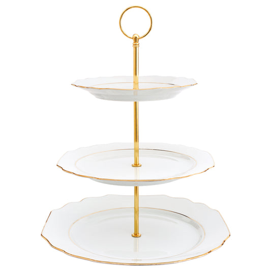 Premium Gold 3-tier dish