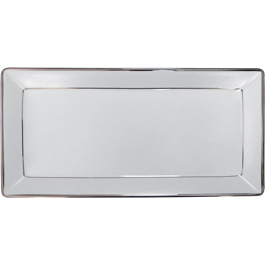 Ethereal white plat rectangle 40cm