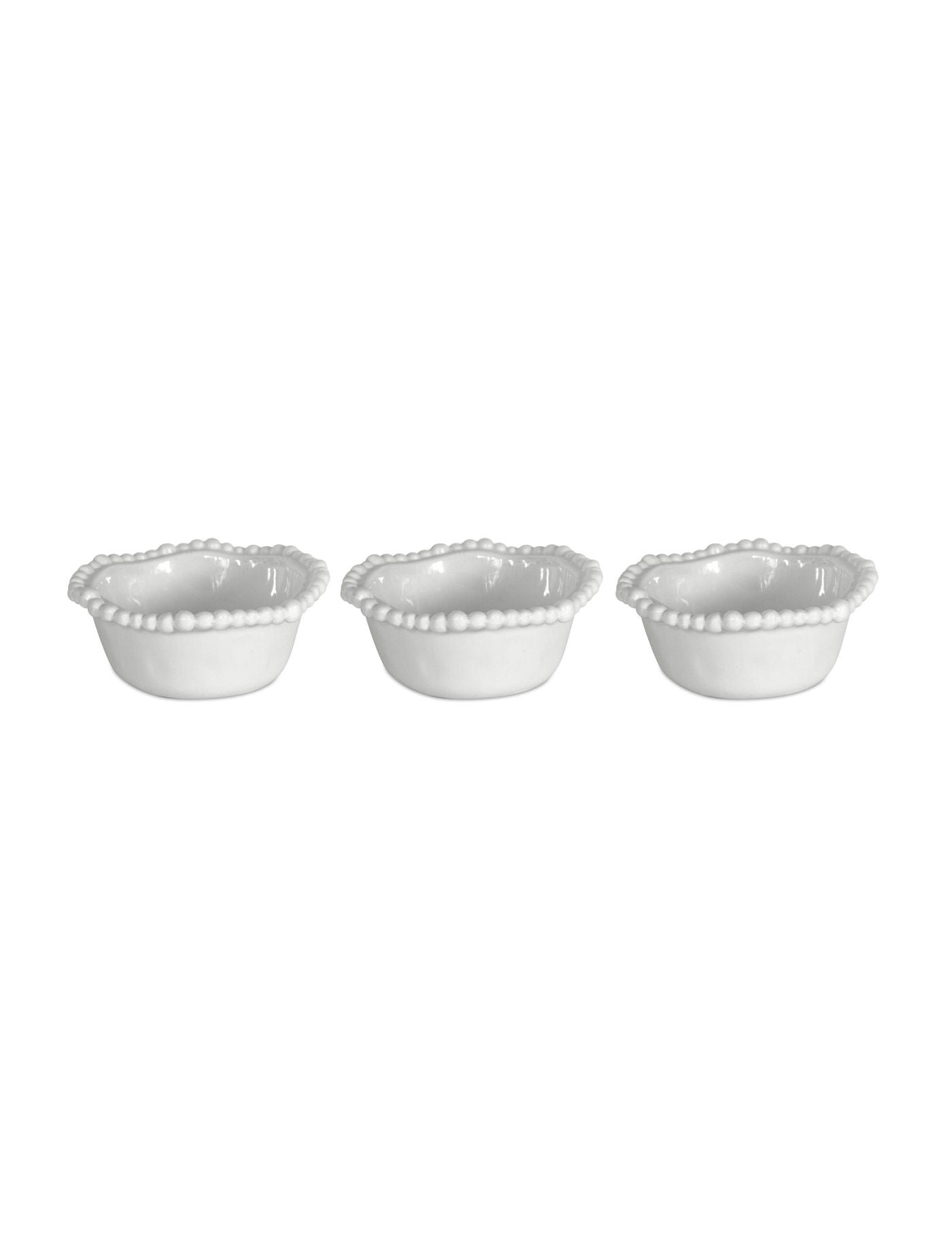 Joke set 3 white bowls