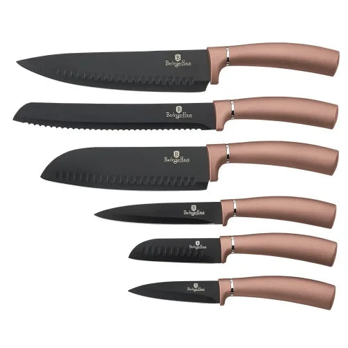 Copper box of 6 knives