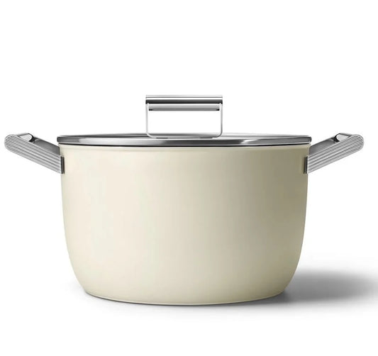 Smeg faitout 26cm crème