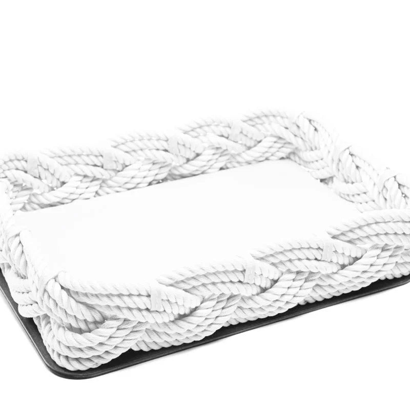 Plateau rectangle 37cm blanc