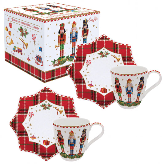 Vintage Nutcracker coffret 2 tasses à café