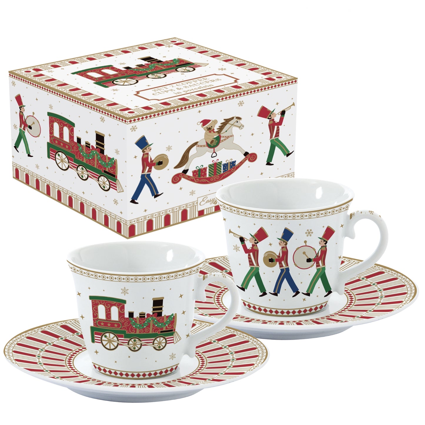 Polar express box of 2 coffee cups