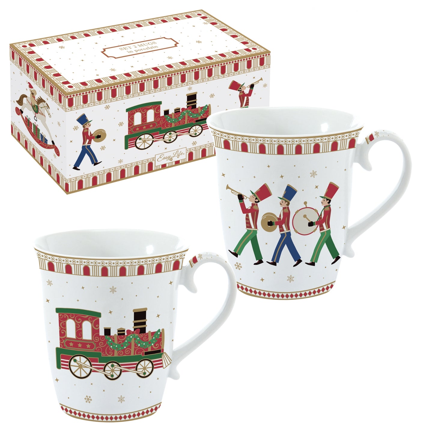 Polar express box of 2 mugs