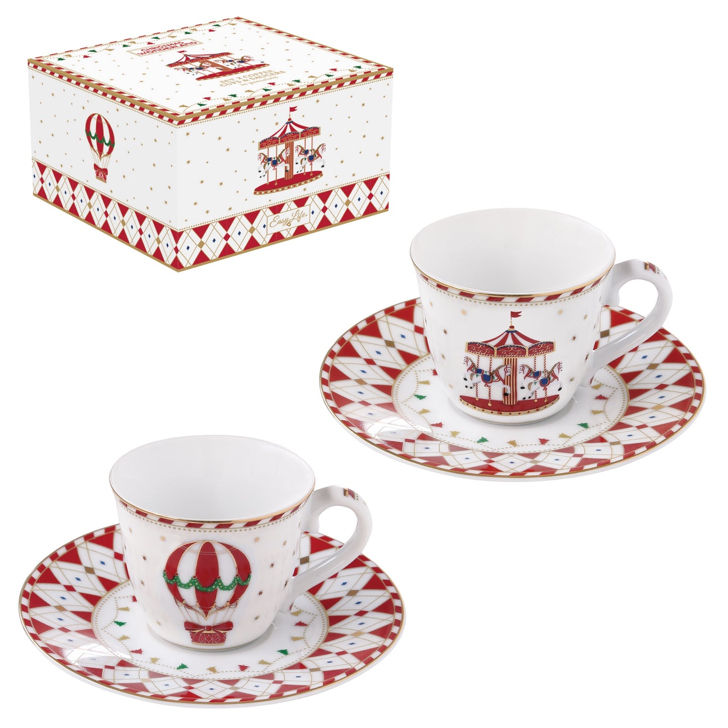 Wonderland coffret 2 tasses à café