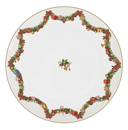 Christmas dance assiette plate 27cm