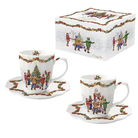 Christmas dance coffret 2 tasses à café