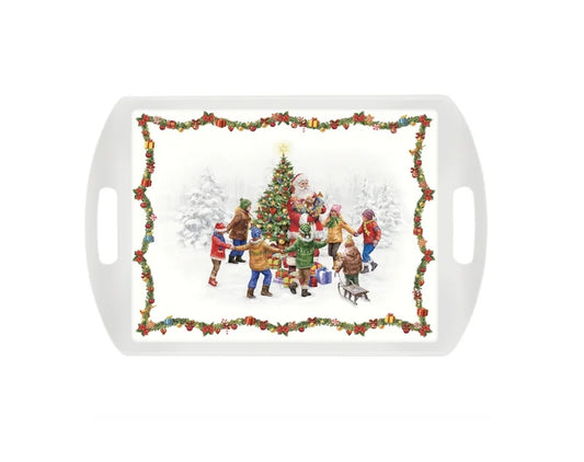 Christmas dance melamine tray 52cm