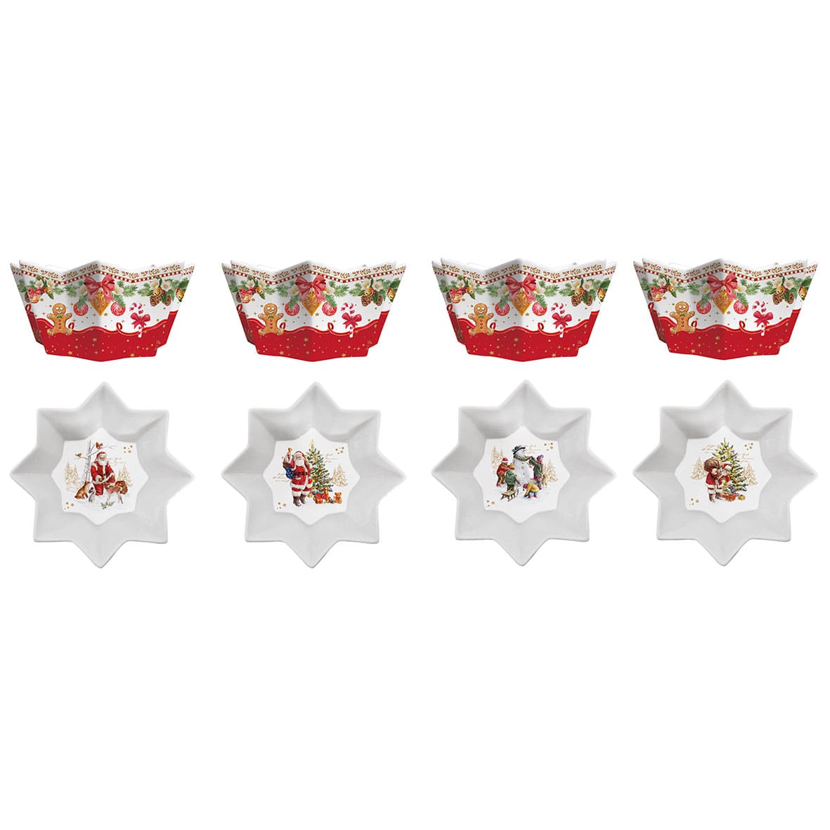 Christmas memories box of 4 bowls 11cm