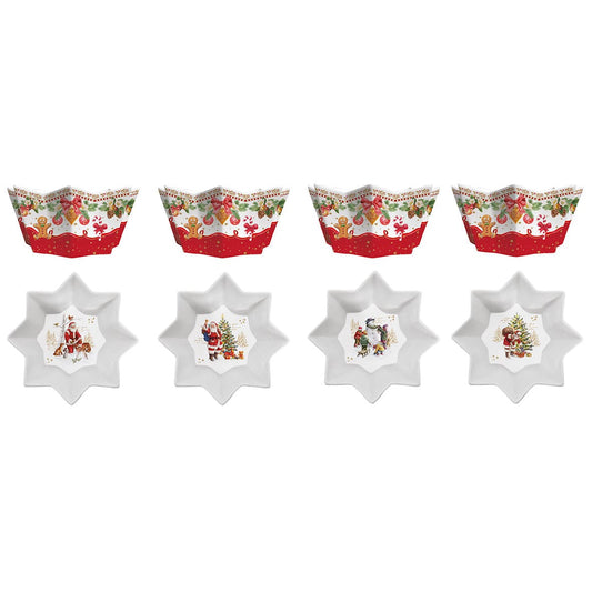 Christmas memories coffret 4 bols 11cm