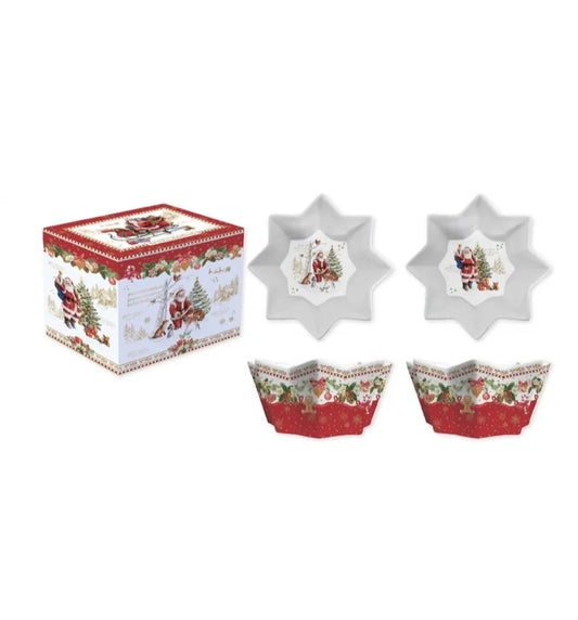 Christmas memories coffret 2 bol 14cm