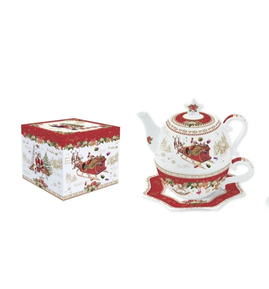 Christmas memories teapot