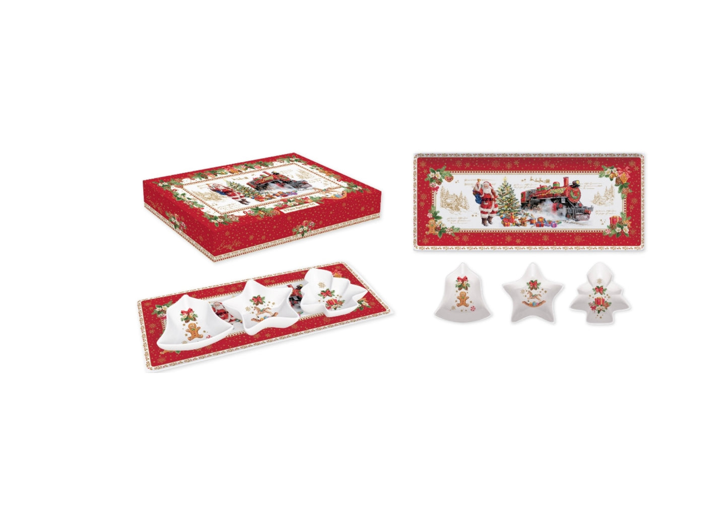 Christmas memories appetizer dish 3 cups