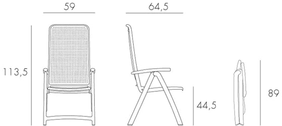 Chaise darsena blanche