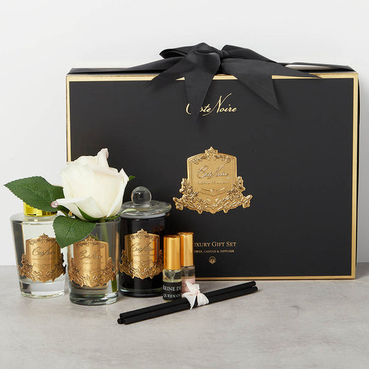 Coffret cadeau doré noir