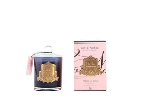 Bougie 450G pétale de rose doré