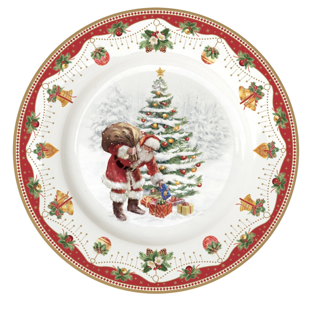 Nostalgic Christmas dessert plate 19cm