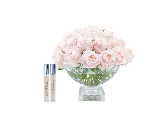 Bouquet luxury 37 roses argent rose