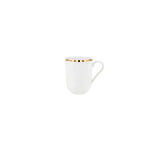 Gold mug 25cl - Maison porcel  | Porcelaine