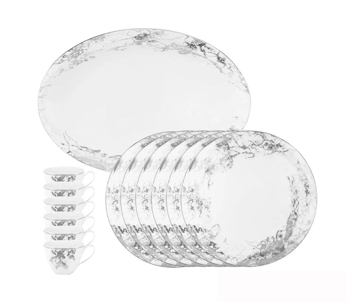 Belle époque argent set 13 pièces